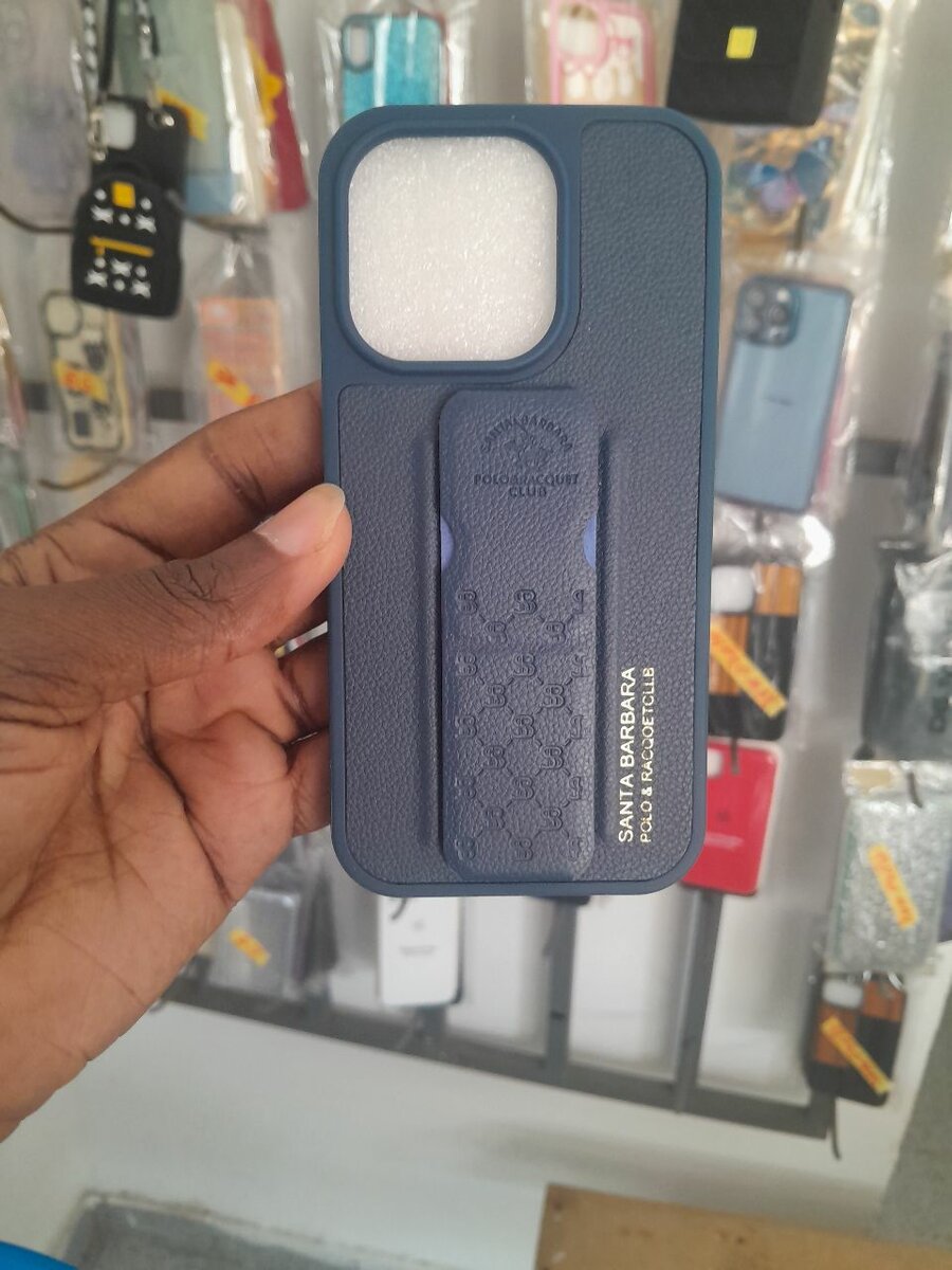 Coque iPhone14pro Bleue Rétro