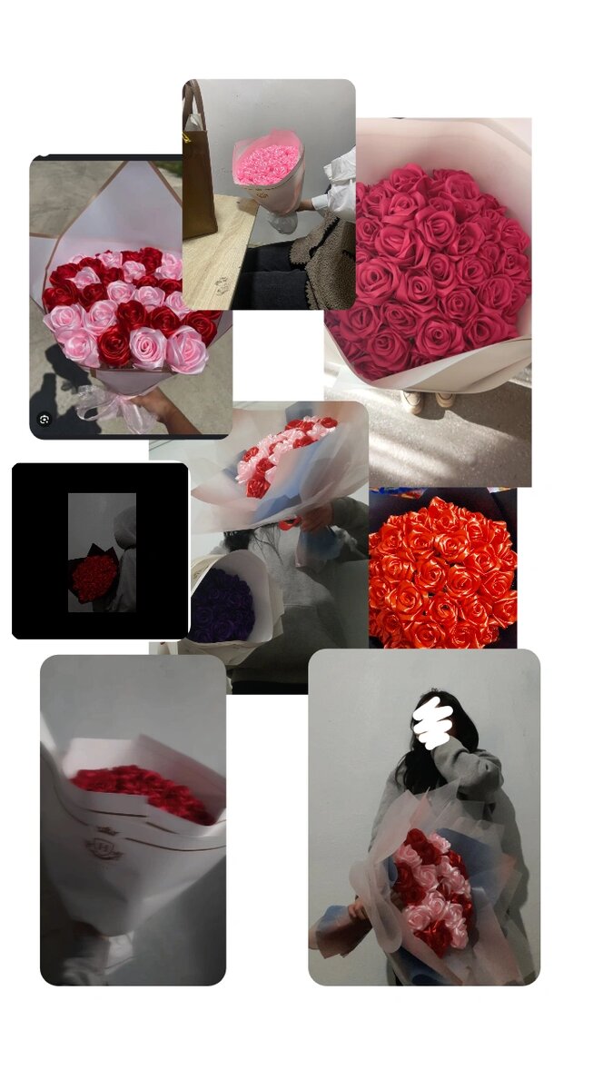 Цветы из лент