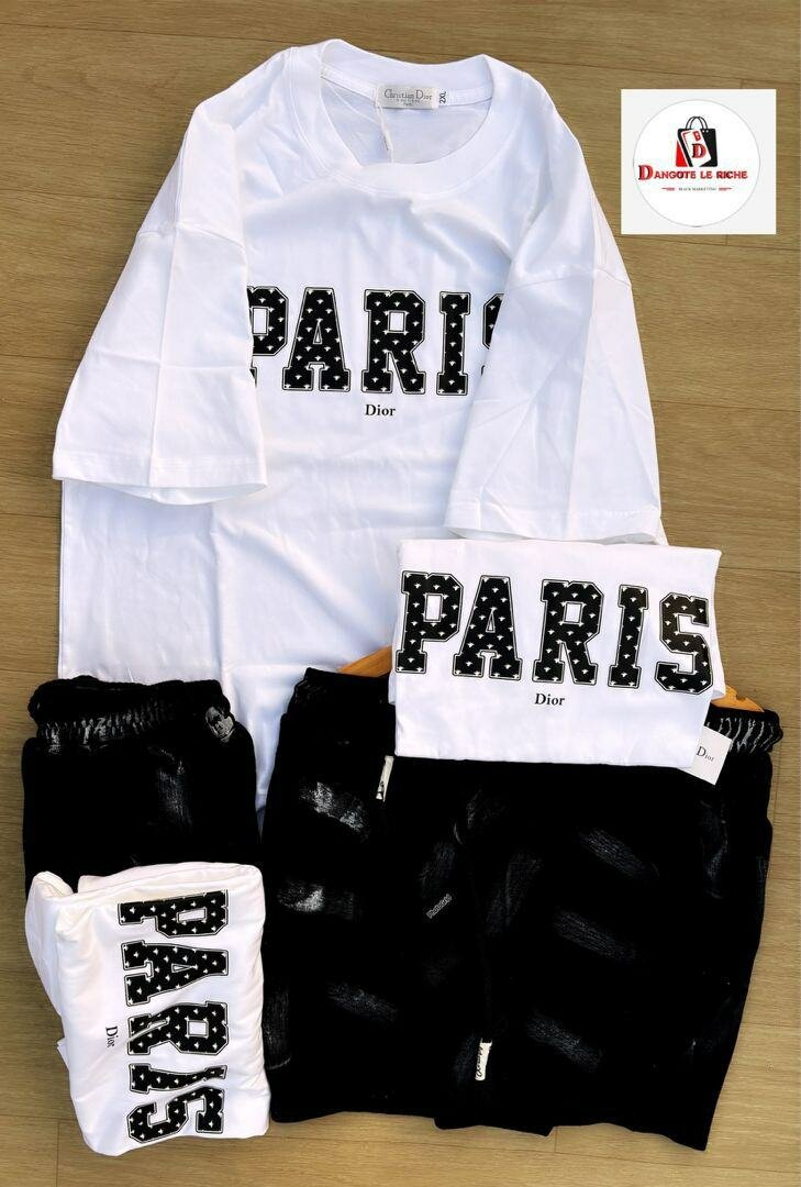 Ensemble T-shirt et Short Paris