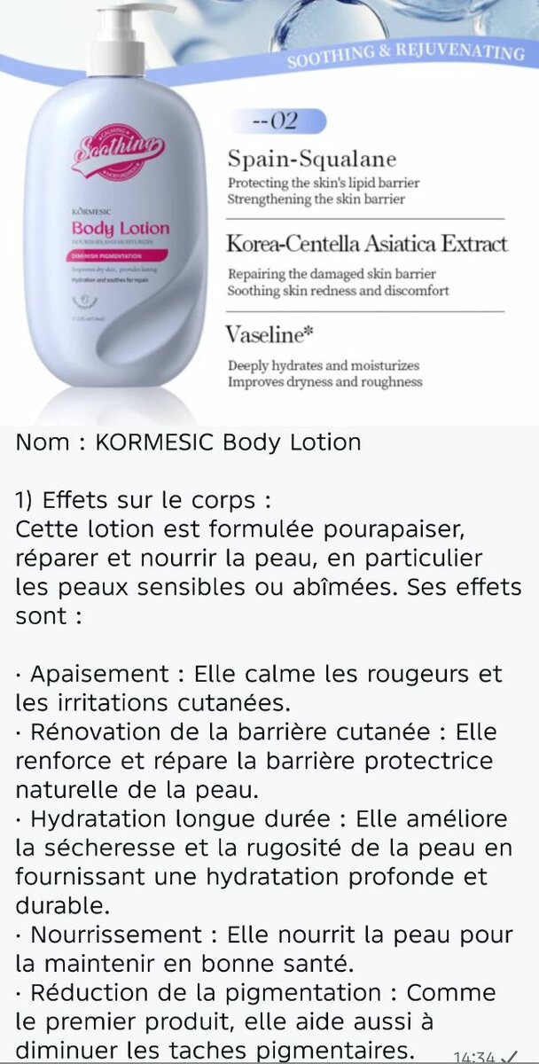 Whitening et Soothing