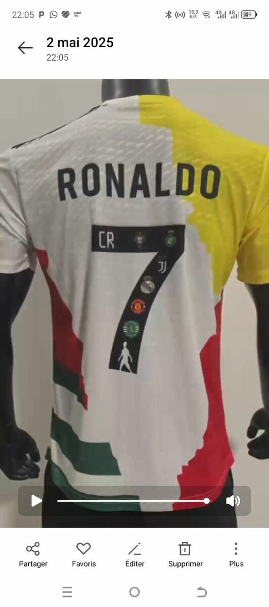 Maillot de CR7