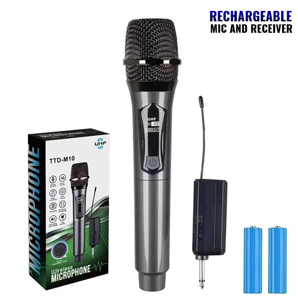 Microphone sans fil rechargeab