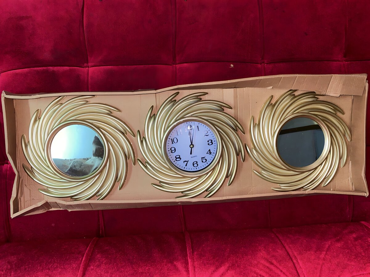 Ensemble horloge decoration