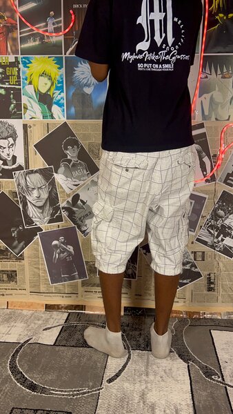 Shorts à carreaux confort