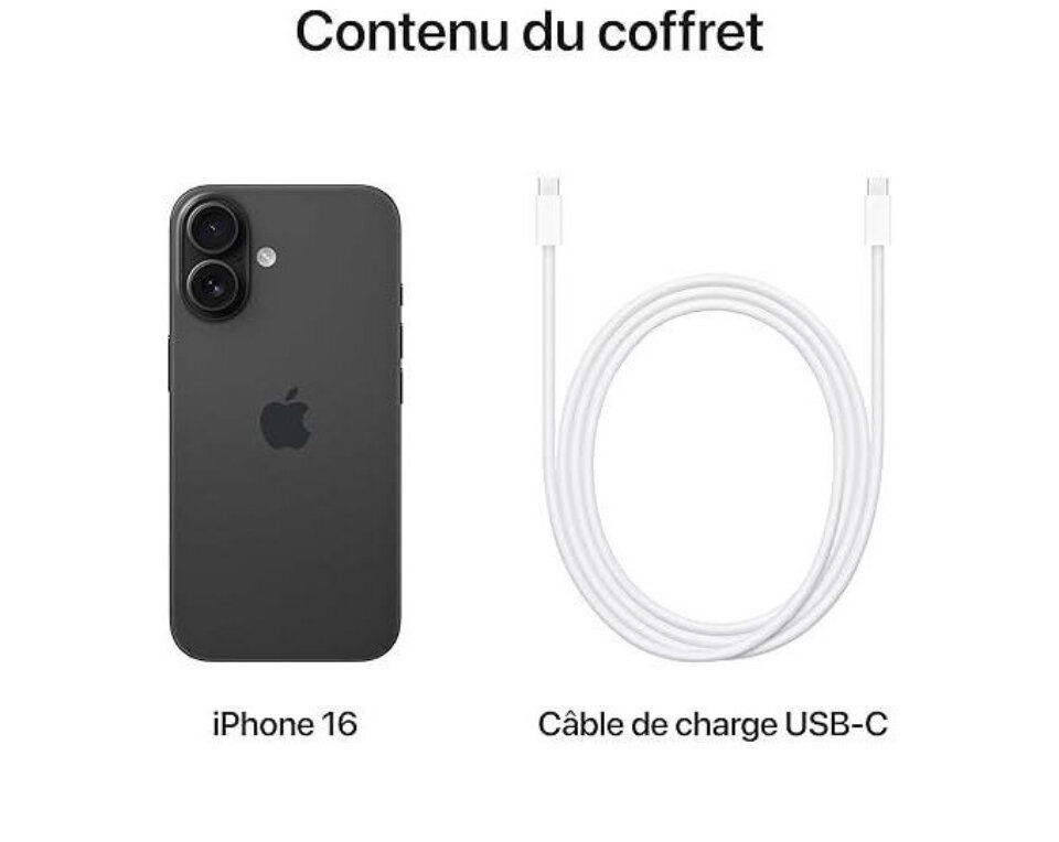 iPhone 16 Noir 256Go