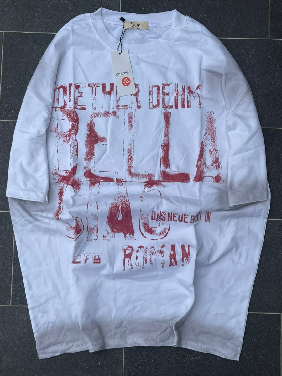 Tunique oversize à imprimé moderne