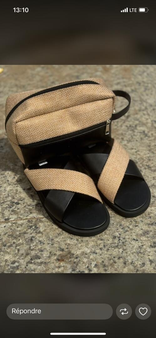 Sandales avec pochette élégante