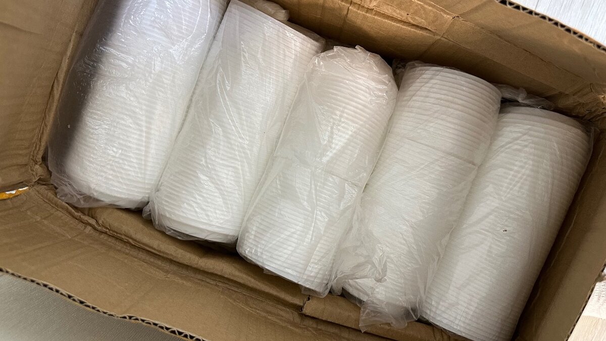 Бумажные стаканчики двухслойные