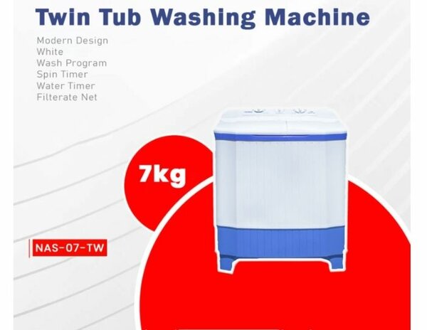 NASCO 7Kg Twin Tub Washing Machine (NAS-07TW)
