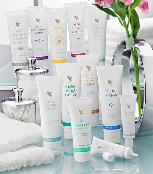 Aloe skin care products