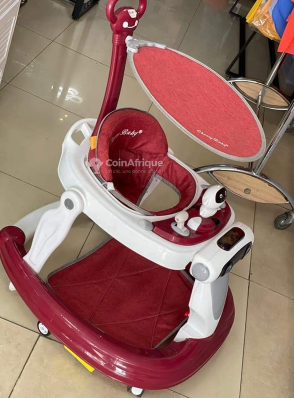 Trotteur marche bébé rouge