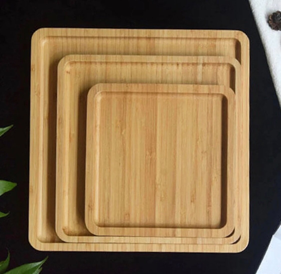 3 in 1 wooden food tray
