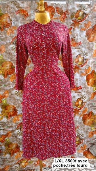 Robe élégante à fleurs L/XL