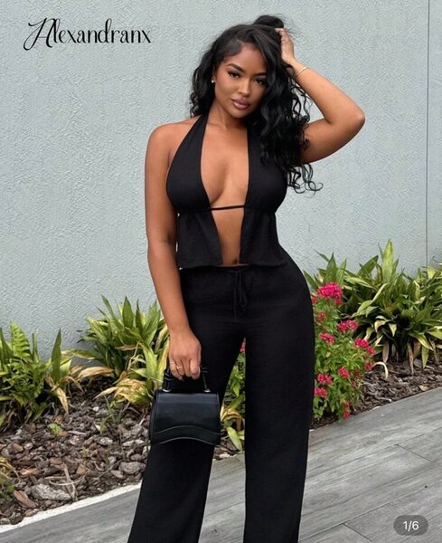 Ensemble noir élégant femme