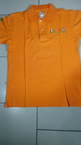 Polo orange unisexe stylé