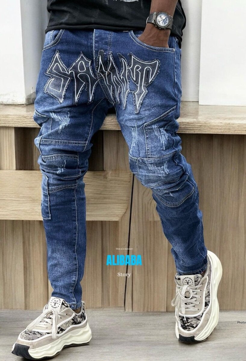 Jeans streetwear homme