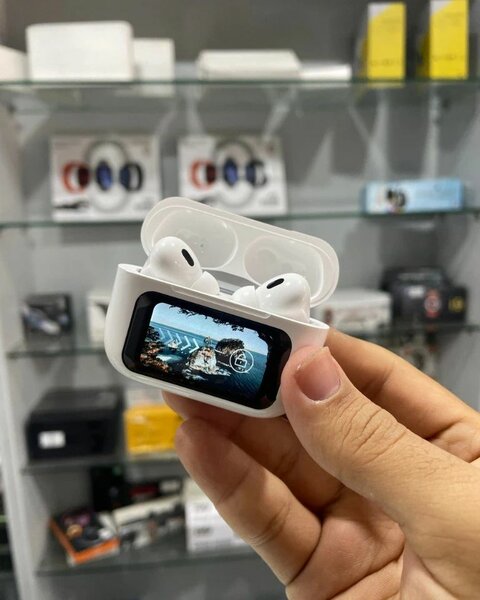 Airpods pro 2 with touchscreen display