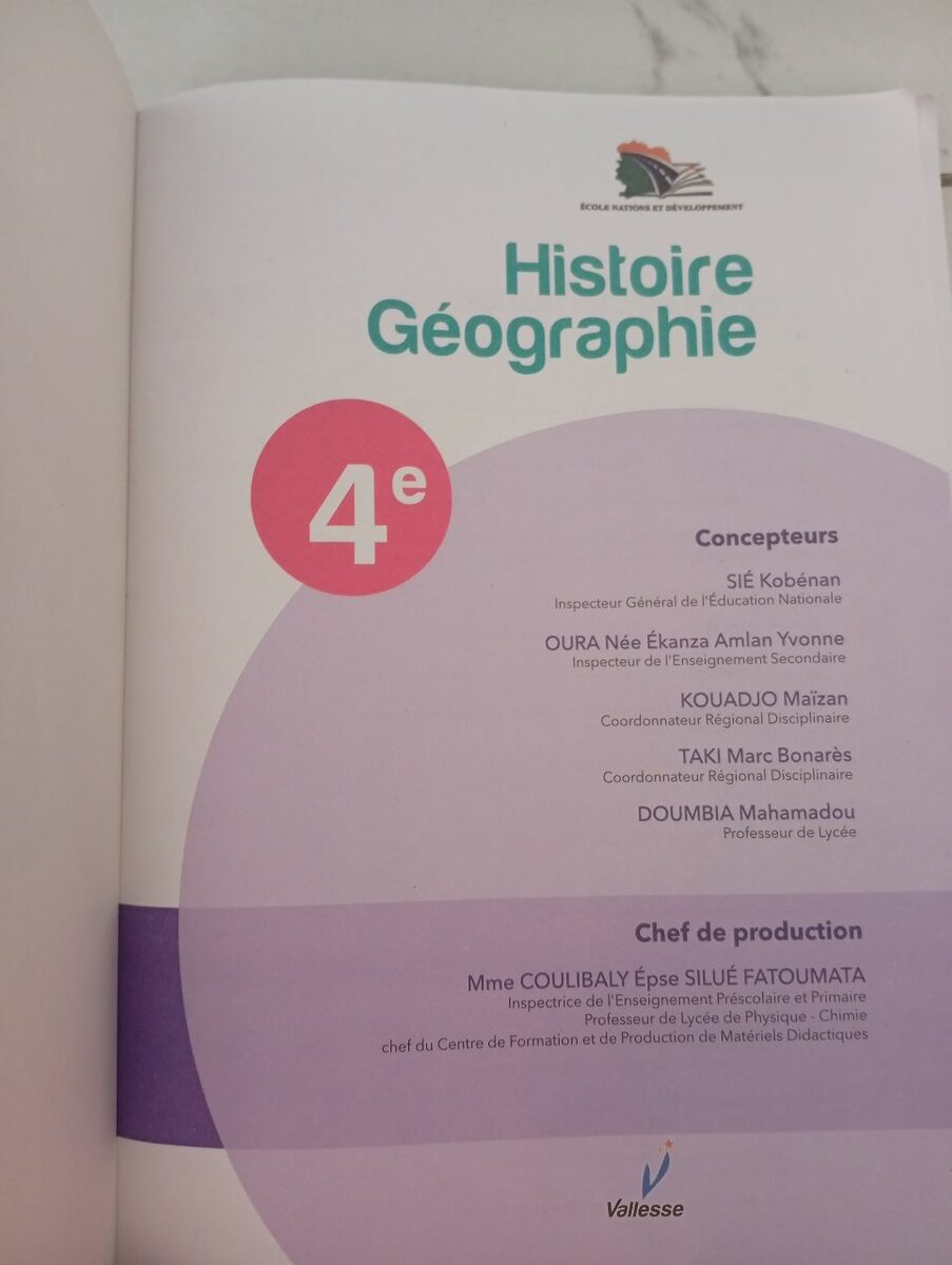 Manuel d'Histoire-Géographie 4e
