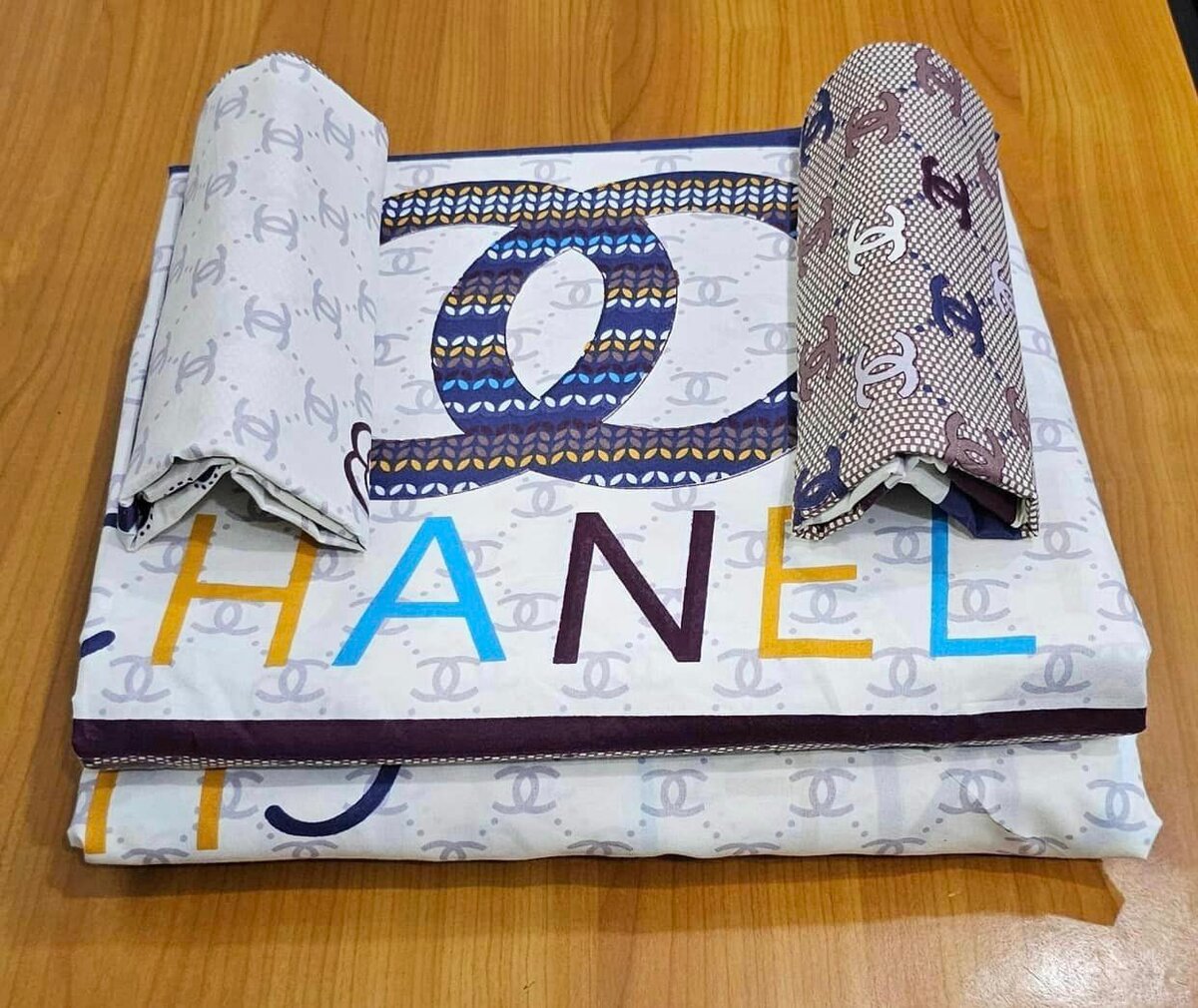 Bedding set, 4 items: sheet, duvet cover, 2 pillowcases