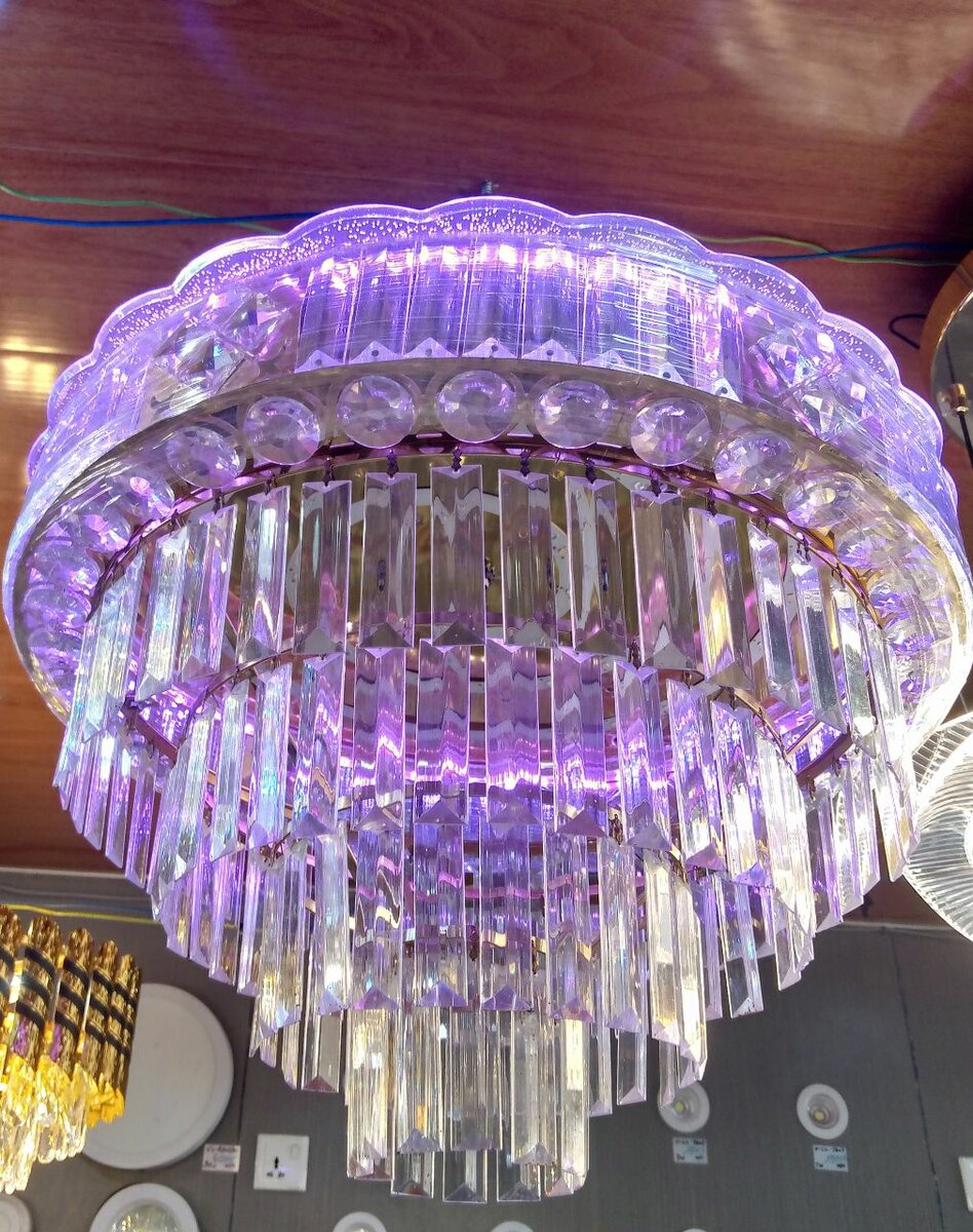 Lustre Cristal Éclairage LED