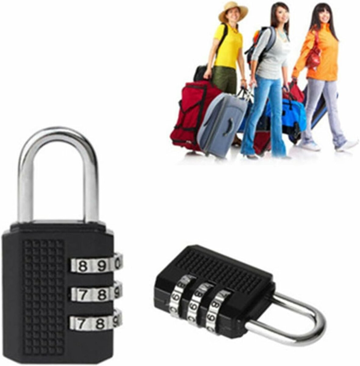 Cadenas à Combinaison Noir