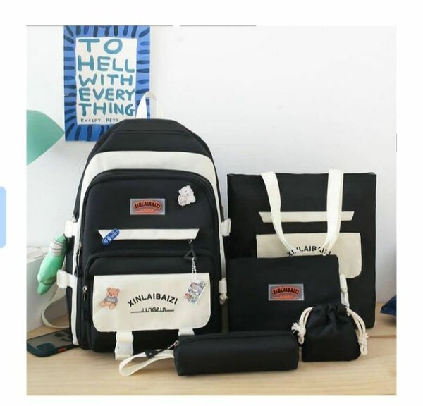 Ensemble Sac à Dos Scolaire 5 Pièces