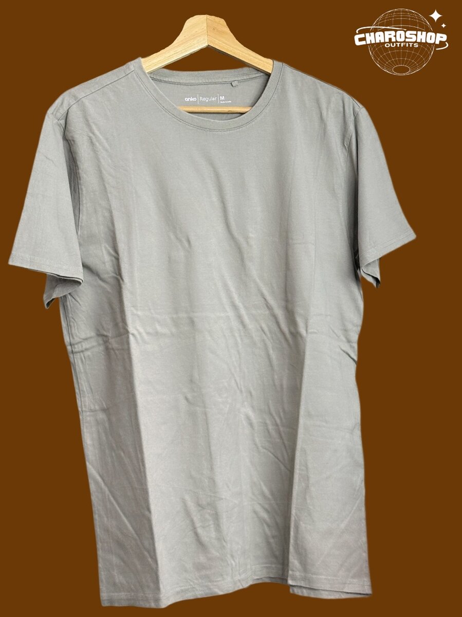 T-shirt gris en coton