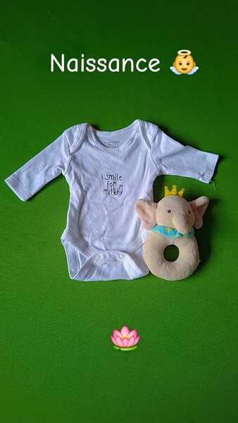 Barboteuse "I Smile For Milk"