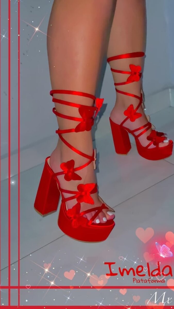 Butterfly coiled heel