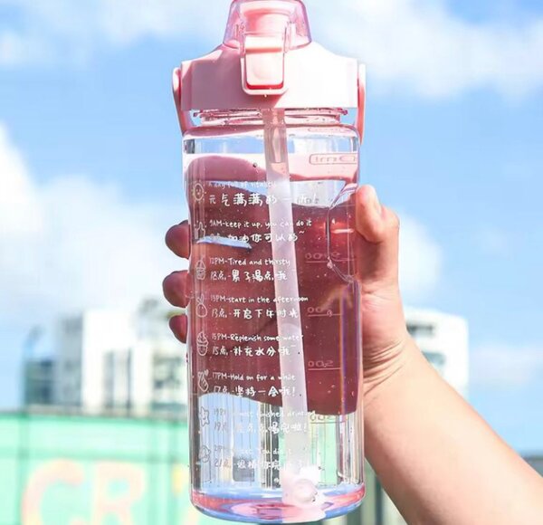 1.5litres Gym Bottle with straw