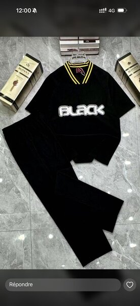 Ensemble sport noir casual