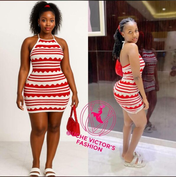 Robe Évasée Tricotée Été