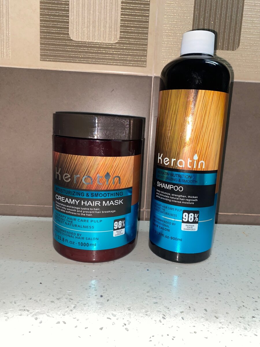 Shampooing & masque à la kératine