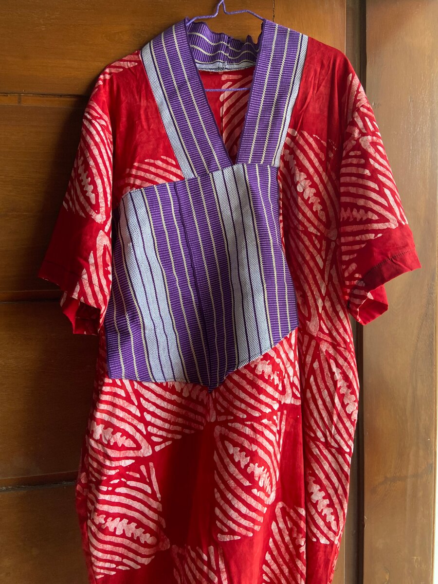 Mini boubou pour femme en wax