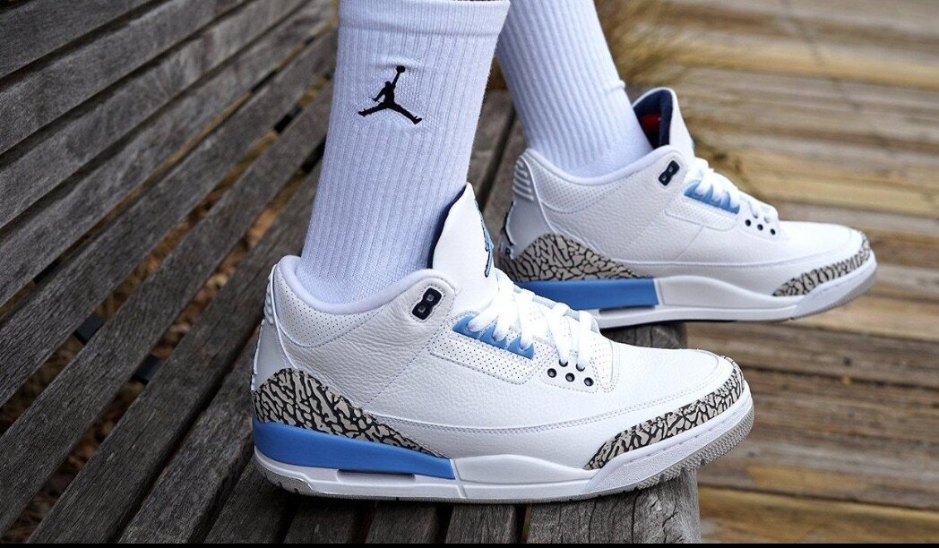 Jordan 3(blue and white )