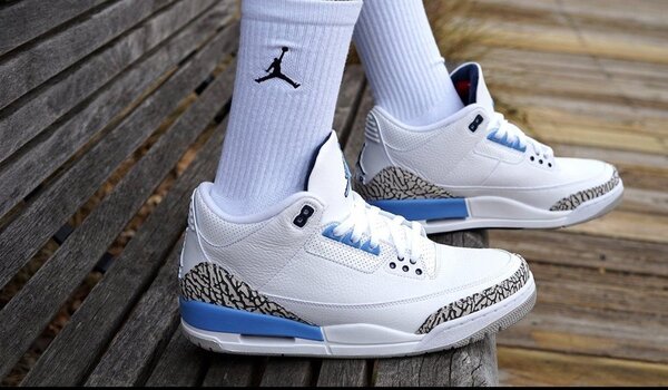 Jordan 3(blue and white )