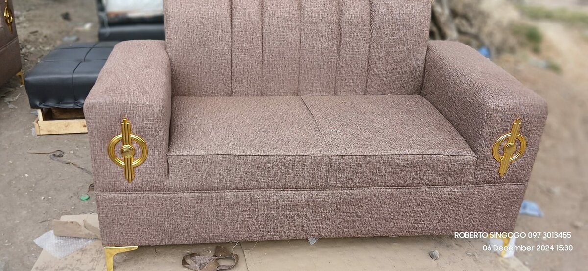 The brown sofa