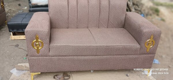 The brown sofa