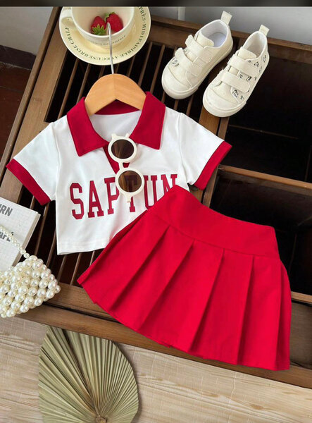 Ensemble mignon cerise enfant