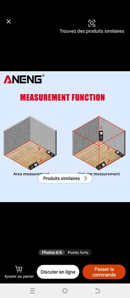 Télémètre laser ANENG précis