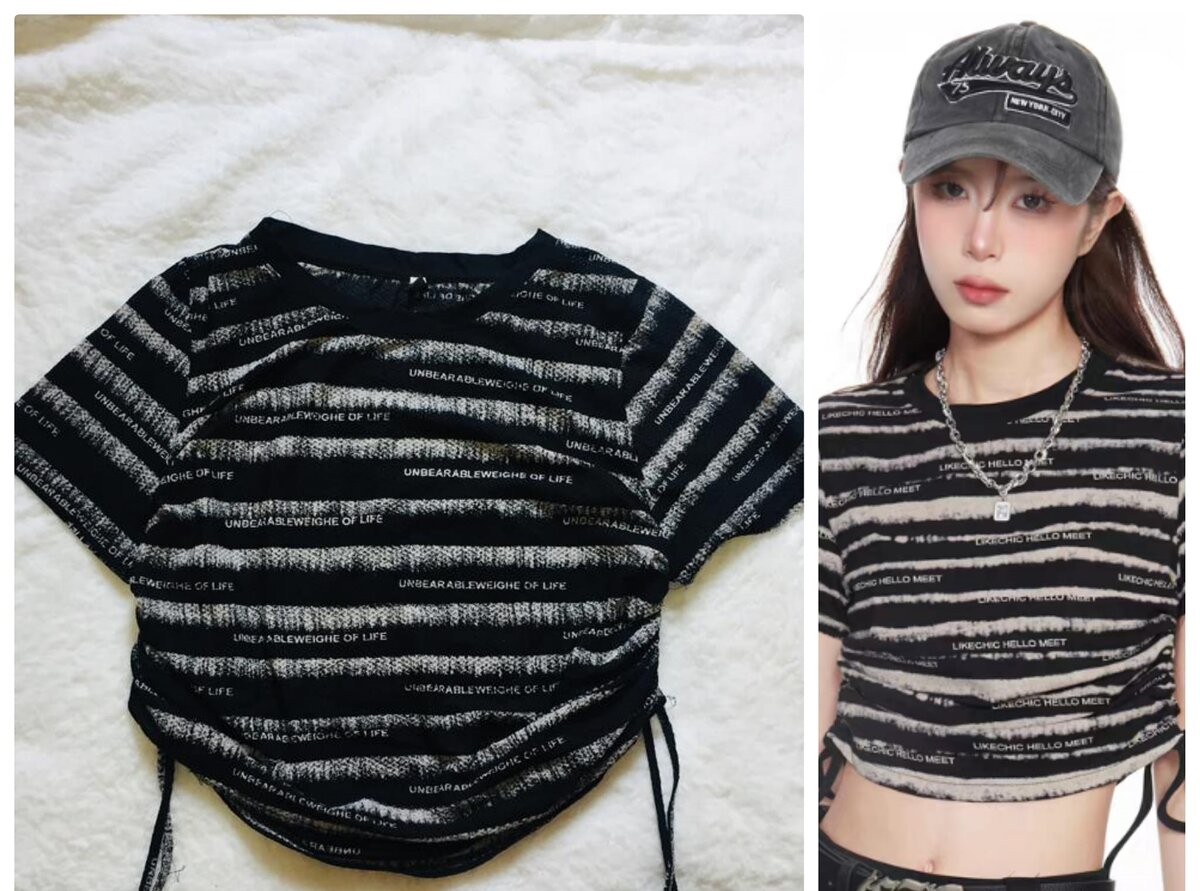 Salaula crop tops and tops