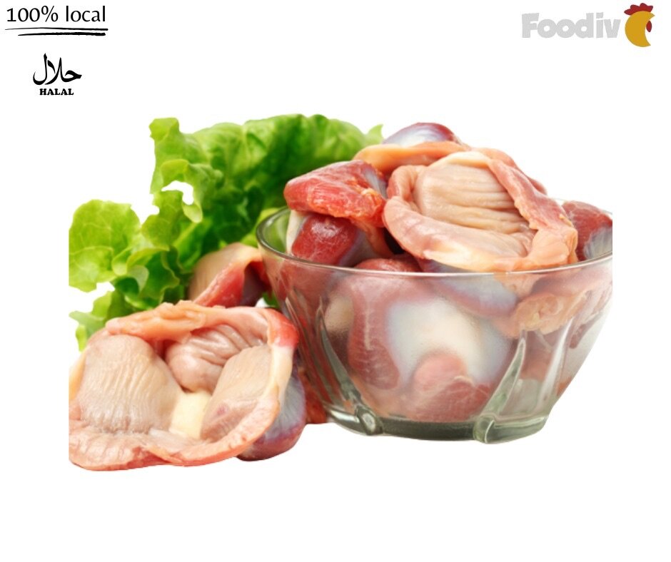 100 gésiers de de poulet