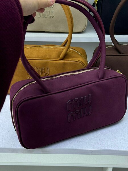 Брендовая Трендовая сумка из нат замши