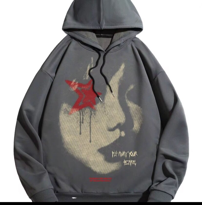 Sweat à capuche urbain graphique