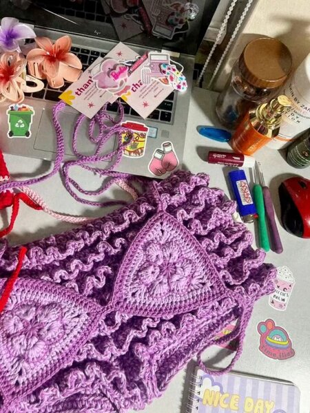 Ensemble bikini crochet