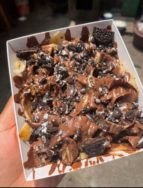 crêpes garnies Oreo et Nutella