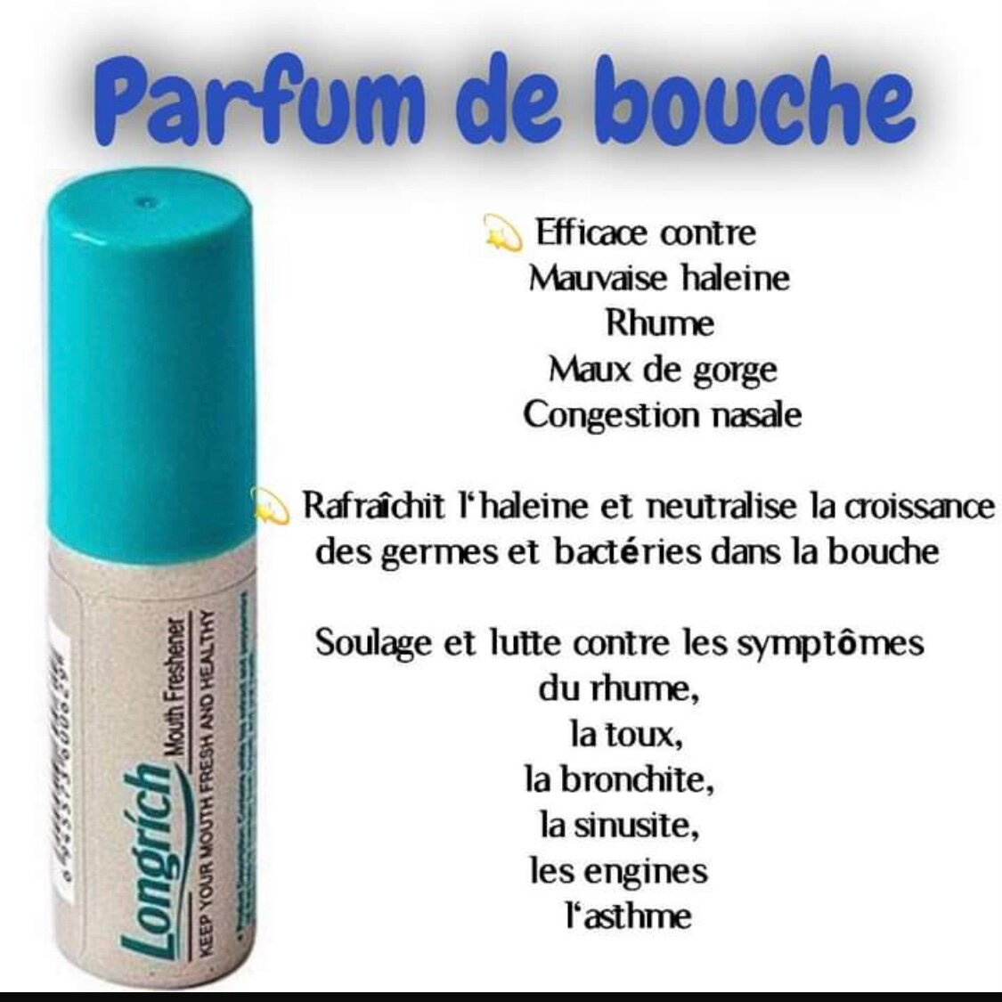 Spray Fraîcheur Longrich Bouche