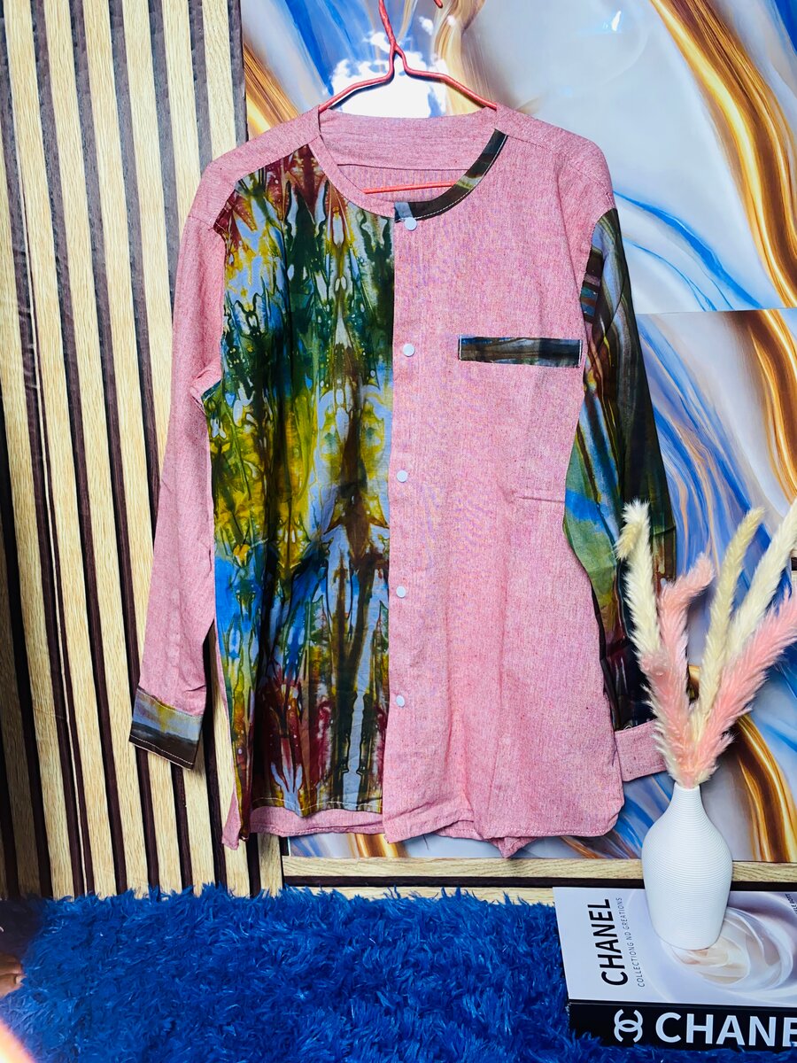 Chemise colorée en coton