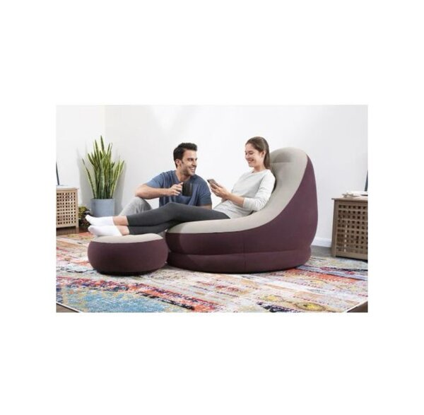 Bestway Fauteuil gonflable et repose-pieds Comfort Cruiser