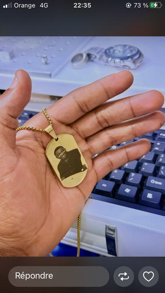 Pendentif Plaqué Or Personnalisé